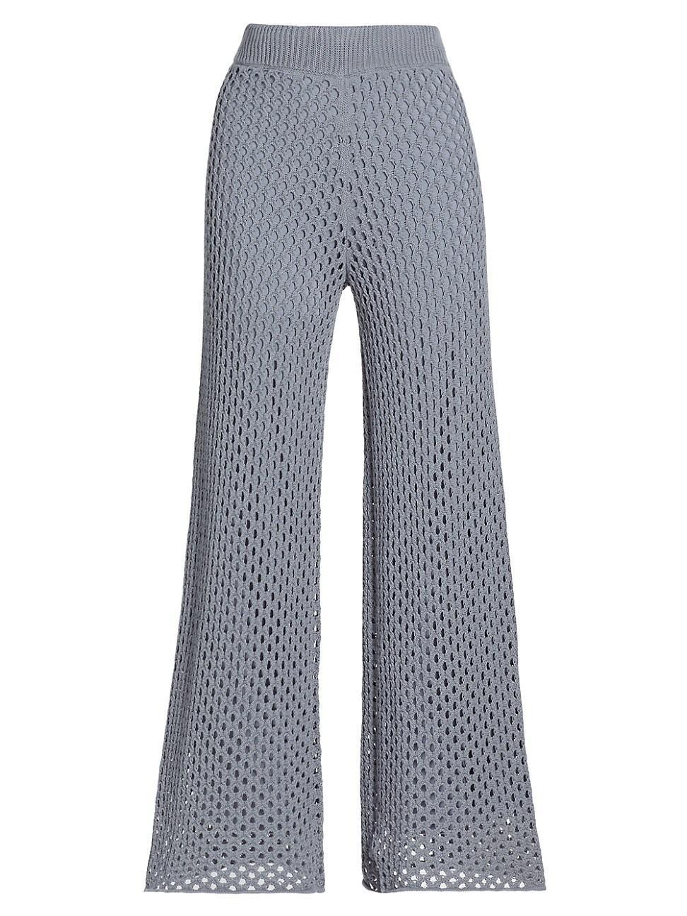 Womens Nova Pointelle-Knit Flare Pants Product Image