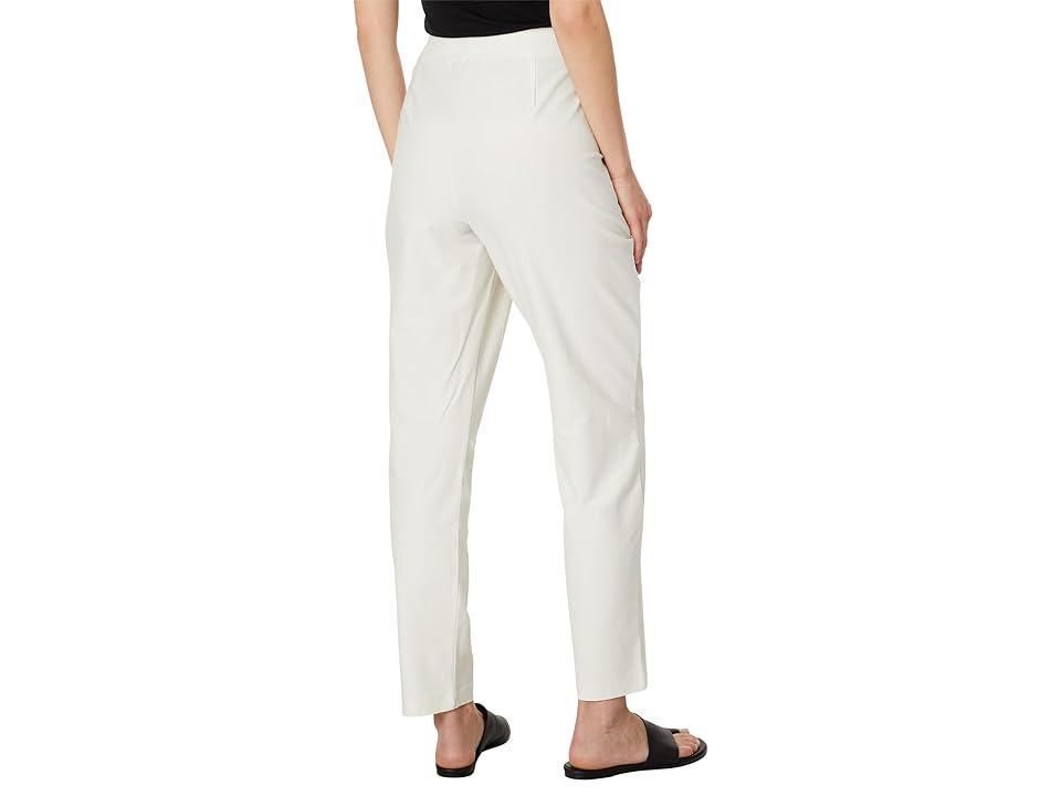 Eileen Fisher Slim Ankle Stretch Crepe Pants Product Image