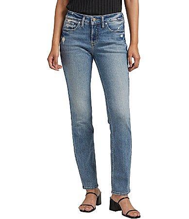 Suki Mid Rise Ankle Straight Jeans Product Image