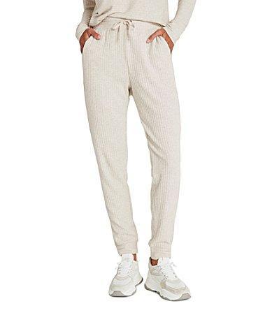 Splendid London Rib Jogger (Heather Oatmeal) Women's Dress Pants Product Image