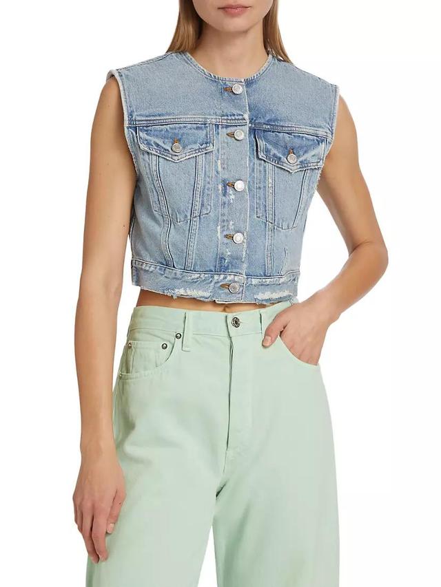 Leo Denim Vest Product Image