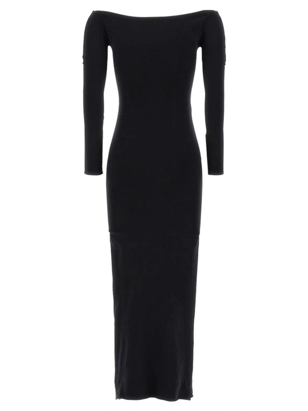 Curitiba Off-shoulder Maxi Dress In Black Product Image