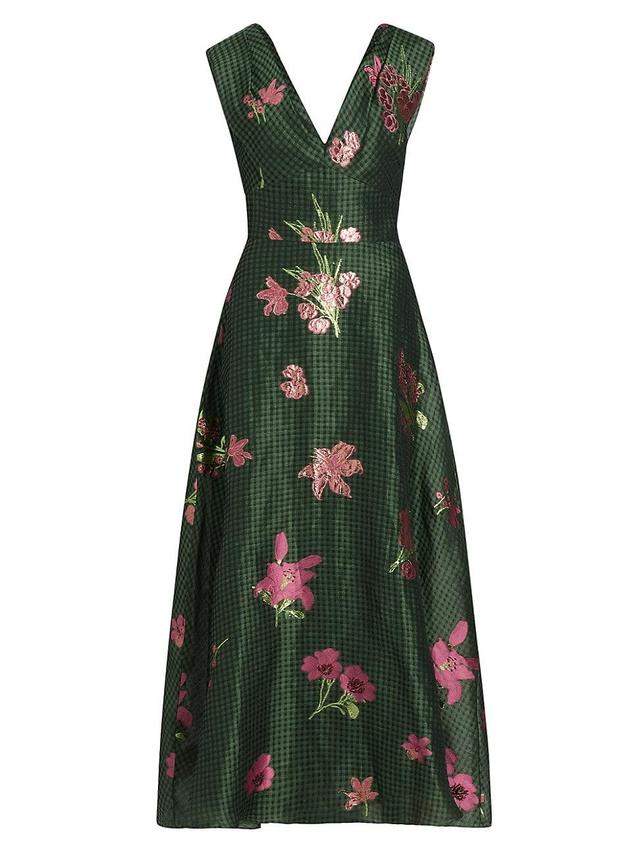 Womens Floral Fil Coup Maxi Dress Product Image