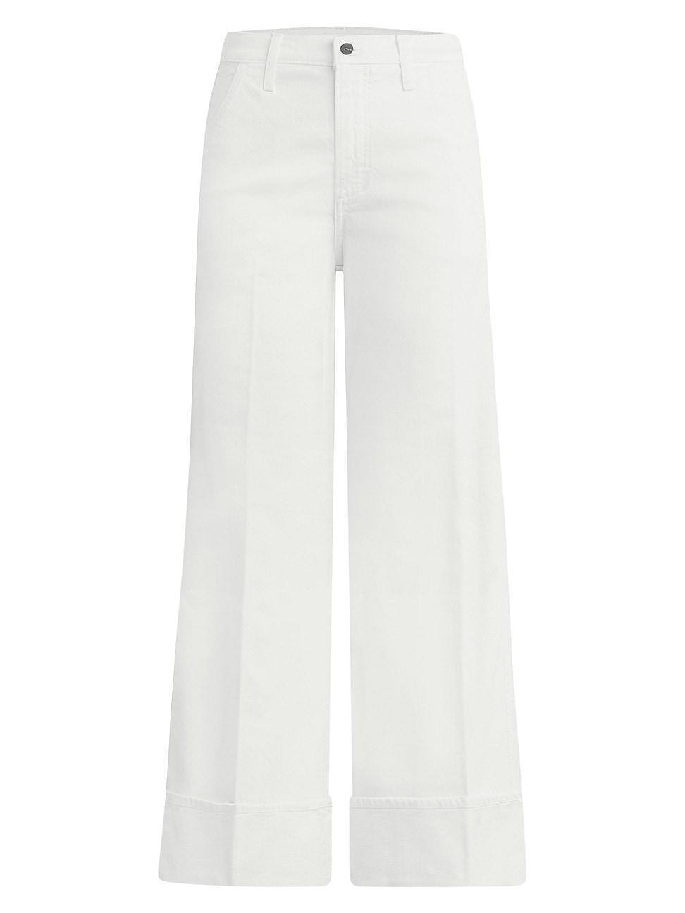 Womens Trixie Wide-Leg Cuffed Pants Product Image