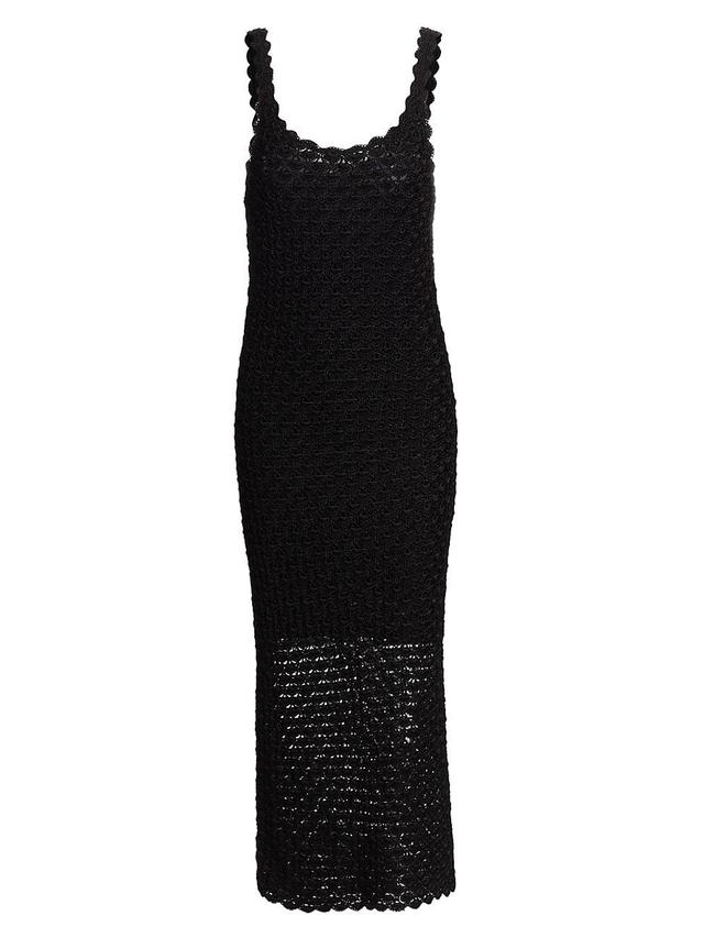 Womens Bray Crochet Scoopneck Midi-Dress Product Image