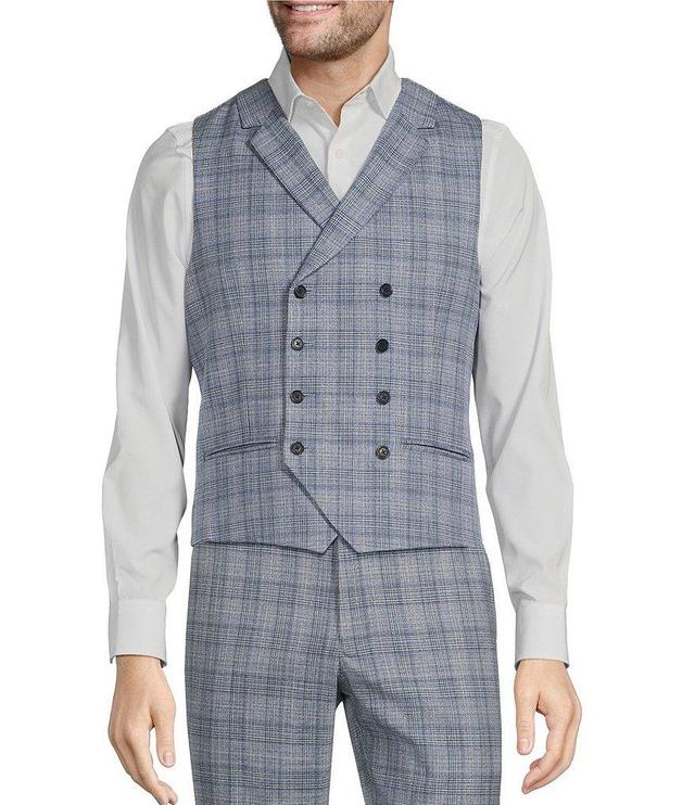 Murano Double Breasted Glen Plaid Vest Product Image