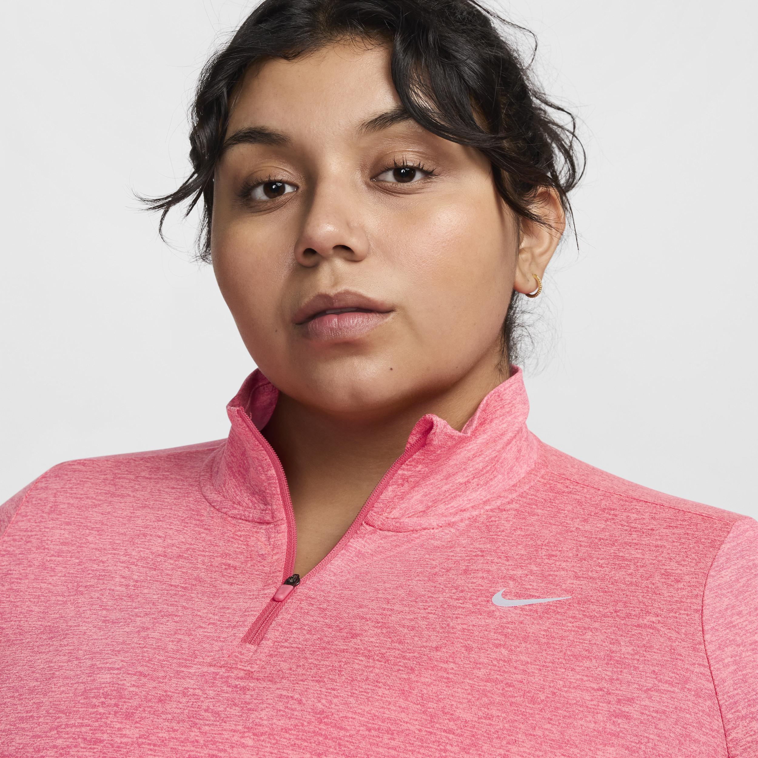 Nike Women's Dri-FIT Swift Element UV 1/4-Zip Running Top (Plus Size) Product Image