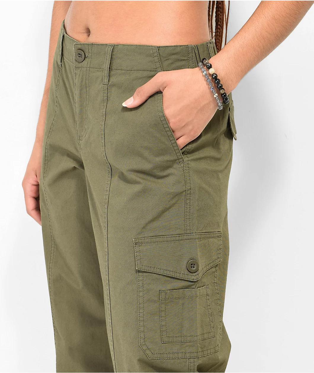 Empyre Maisie Grape Leaf Lowrise Cargo Pants Product Image