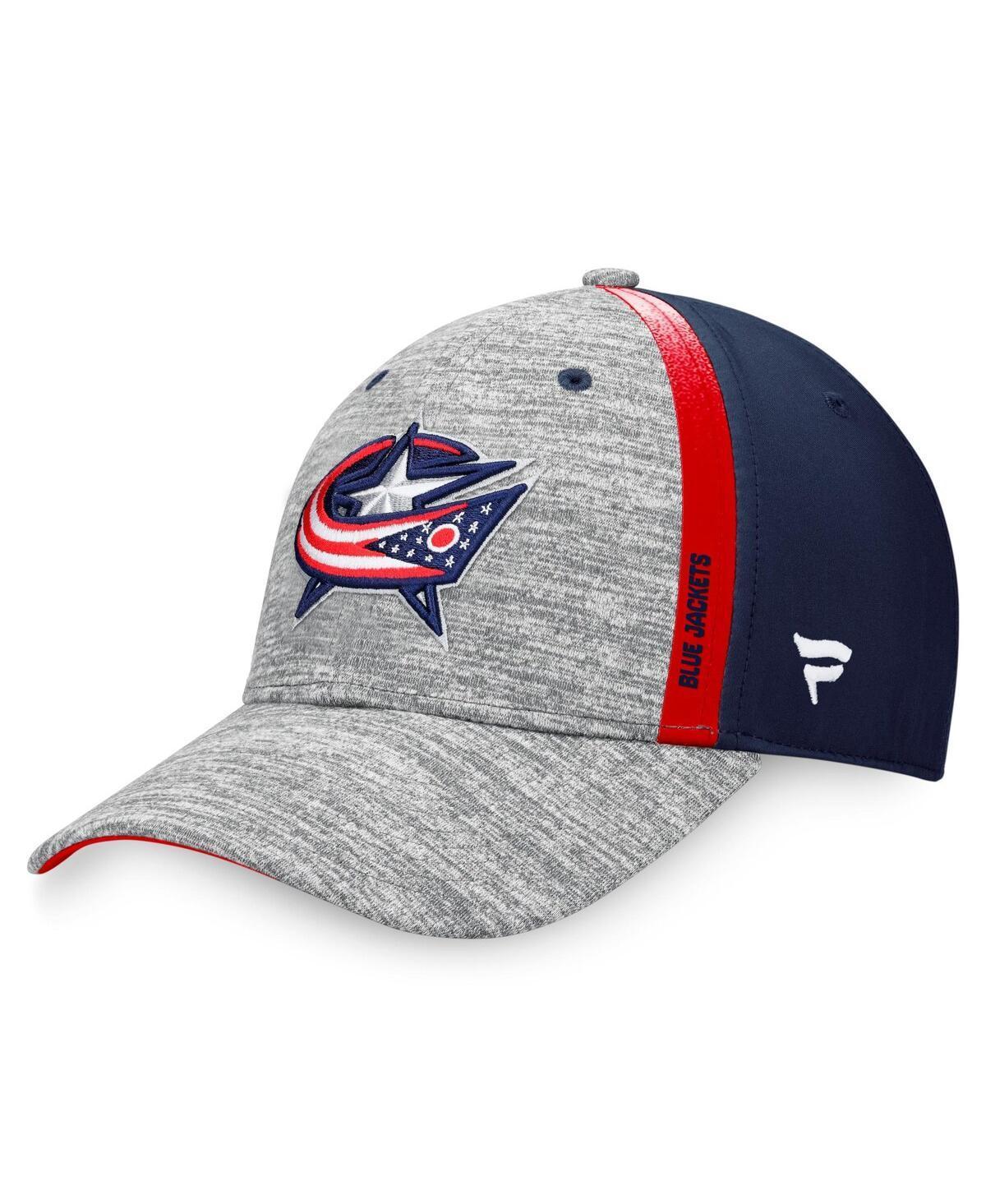 Mens Fanatics Gray Columbus Blue Jackets Defender Flex Hat - Gray Product Image