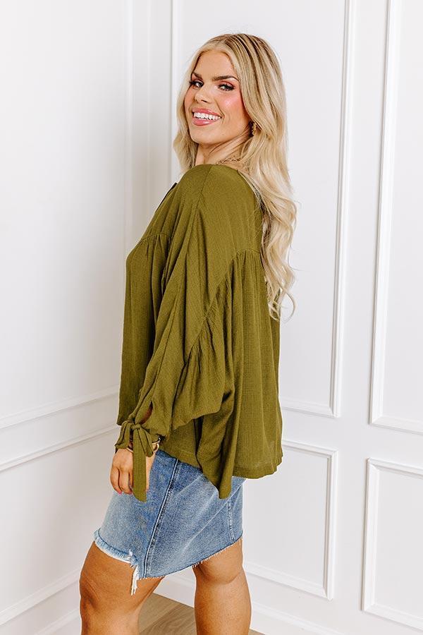 Made For Each Other Shift Top In Green Curves Product Image