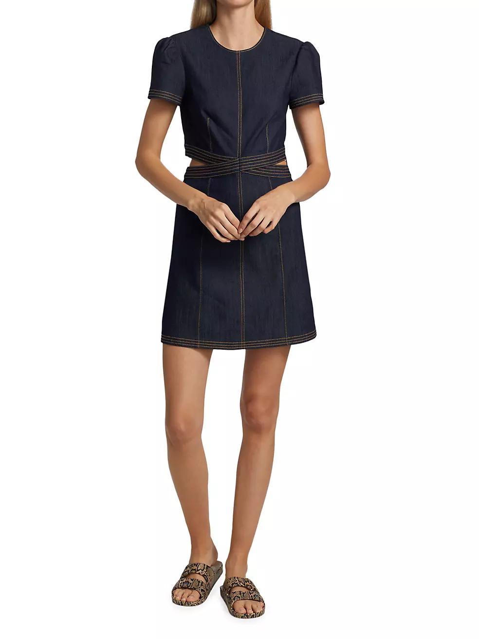 Maddy Cutout Denim Dress Product Image