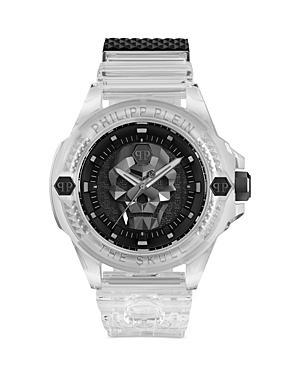 Philipp Plein Mens The $kull Transparent Silicone Strap Watch 45mm Product Image