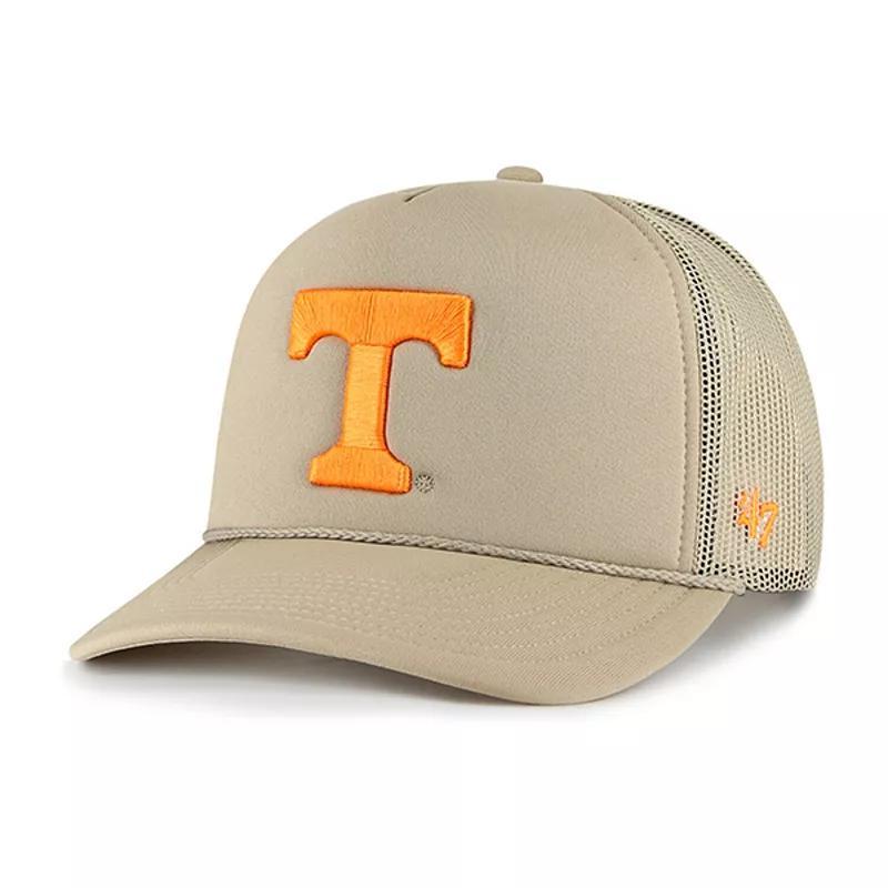 Mens 47 Khaki Tennessee Volunteers Foam Front Mesh Trucker Snapback Hat Product Image