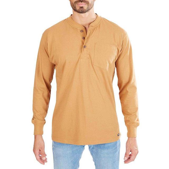 Mens Smiths Workwear Extended Tail Pocket Henley Product Image