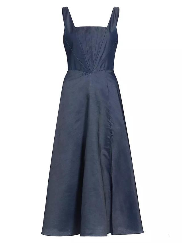 Adriana Chambray Midi-Dress Product Image