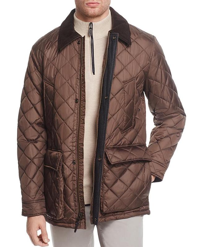 Cole Haan Quilted Elbow-Patch Jacket Product Image