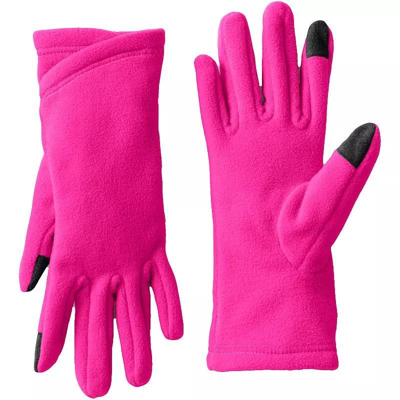 Womens Lands End Fleece Winter Touchscreen-Compatible Gloves Product Image