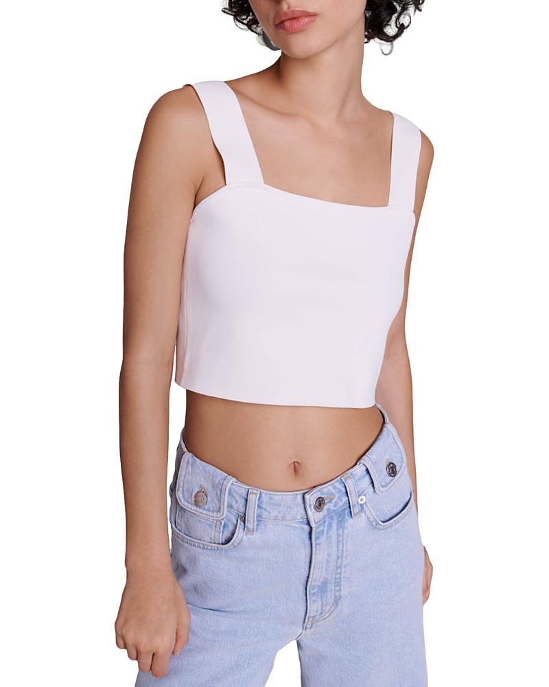 Womens Knit Crop Top Product Image