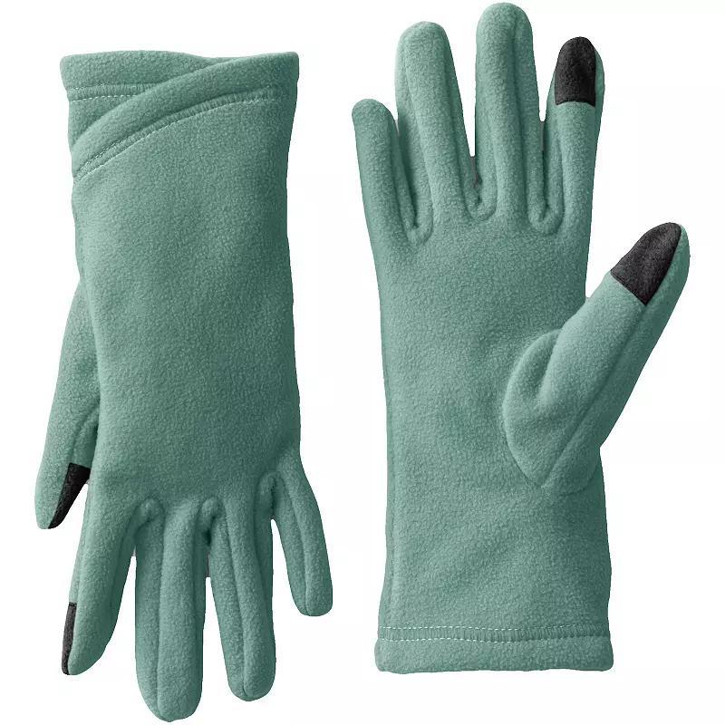 Womens Lands End Fleece Winter Touchscreen-Compatible Gloves Product Image