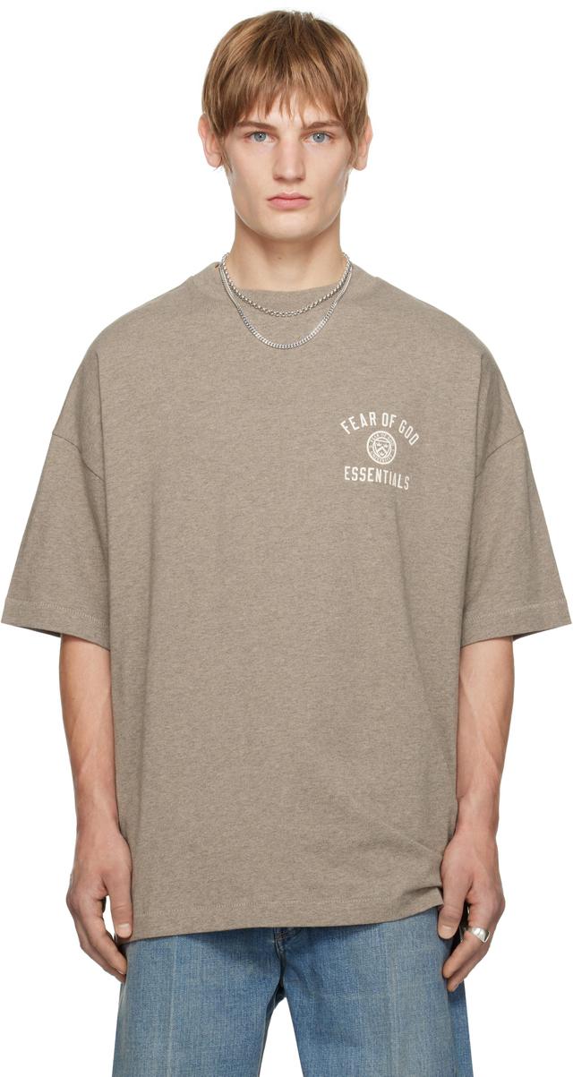 Gray Jersey Crewneck T-shirt Product Image