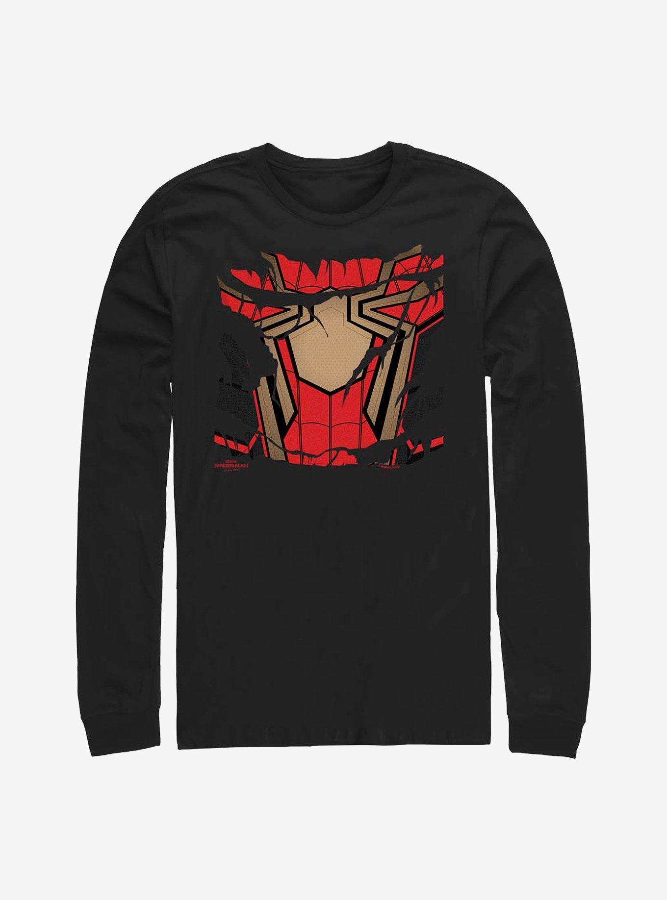 Marvel Spider-Man Ripped Spidey Suit Long-Sleeve T-Shirt Product Image