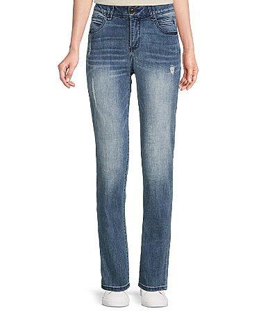 Democracy Absolution 5-Pocket Vintage Wash Distressed Straight Leg Jeans Product Image