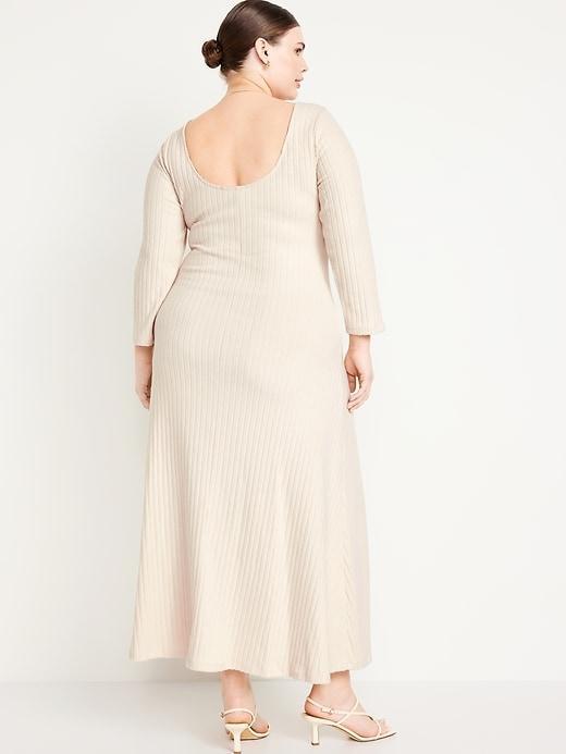 Fit &amp; Flare Ribbed Maxi Dress Product Image