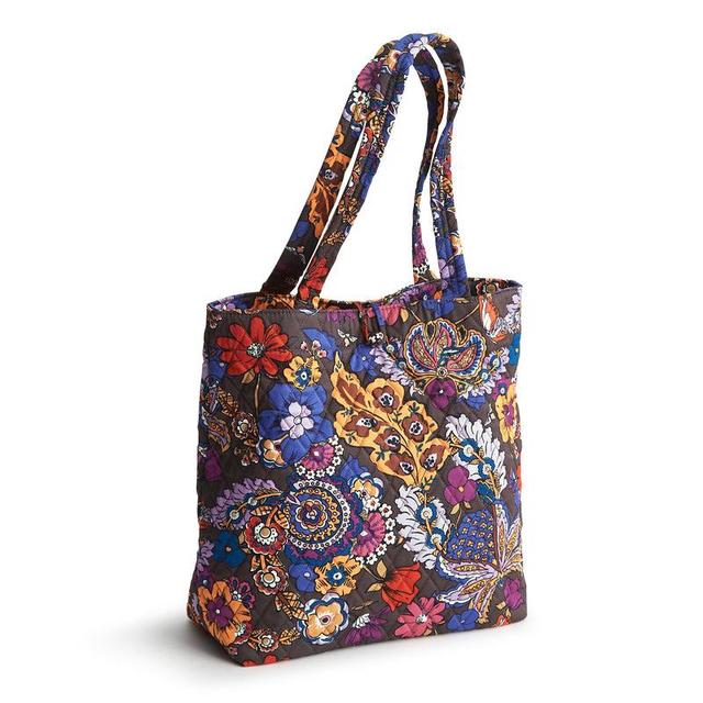 Vera Bradley Small Original Tote Bag Women in Colorful Bouquet Brown/Purple Product Image