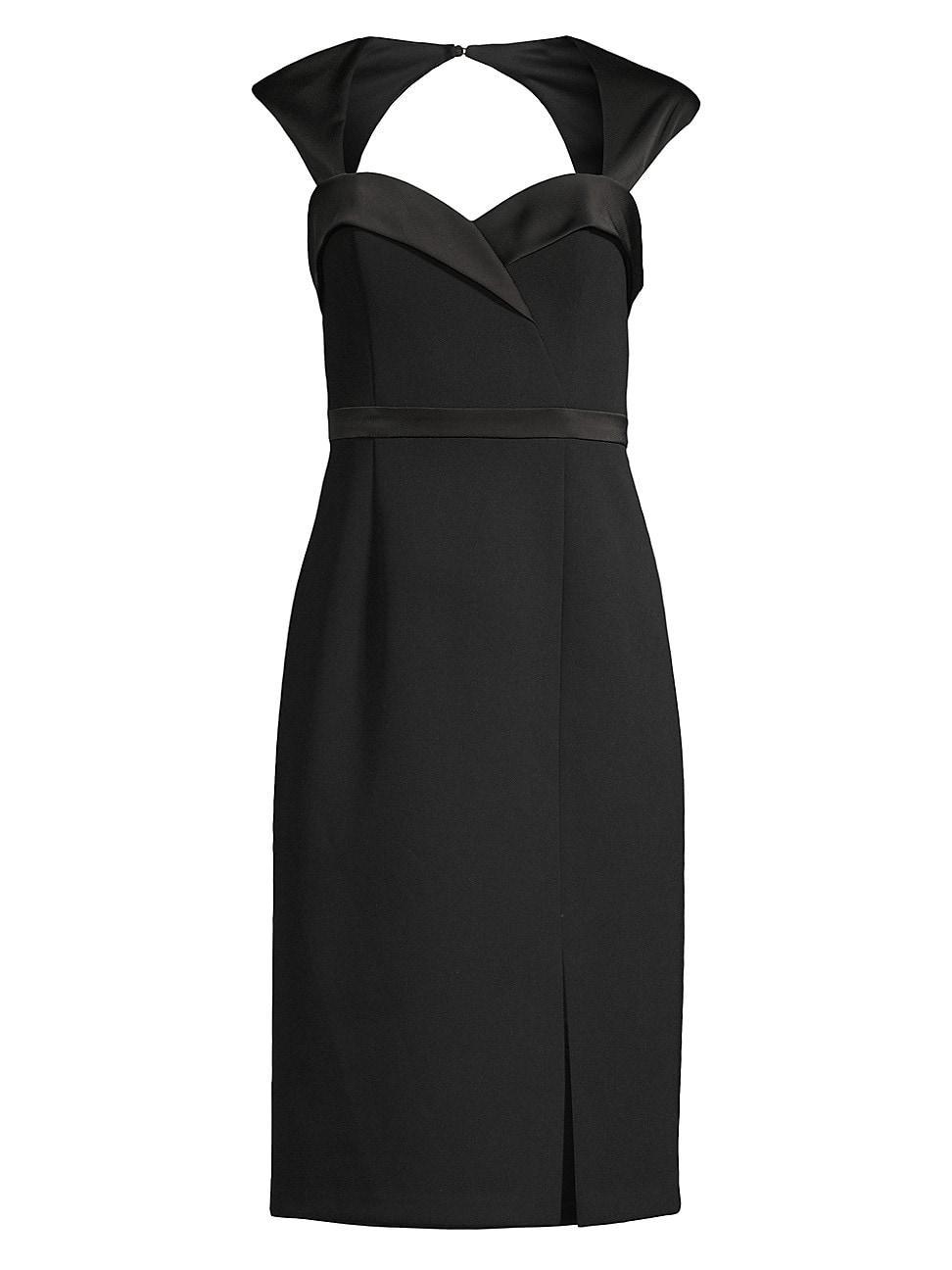 Womens Mixed Media Sheath Dress Product Image