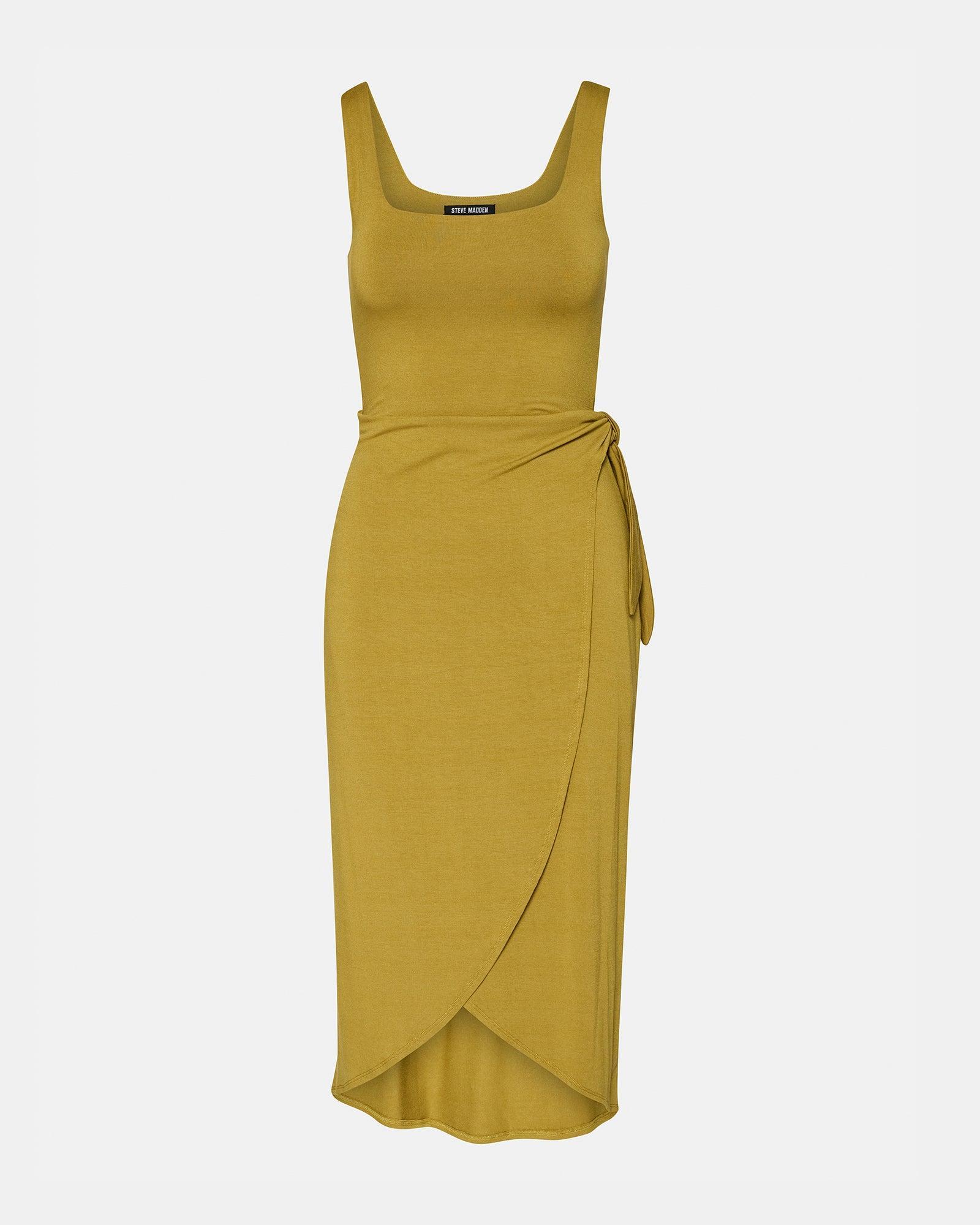 RHEA DRESS OLIVE Female Product Image