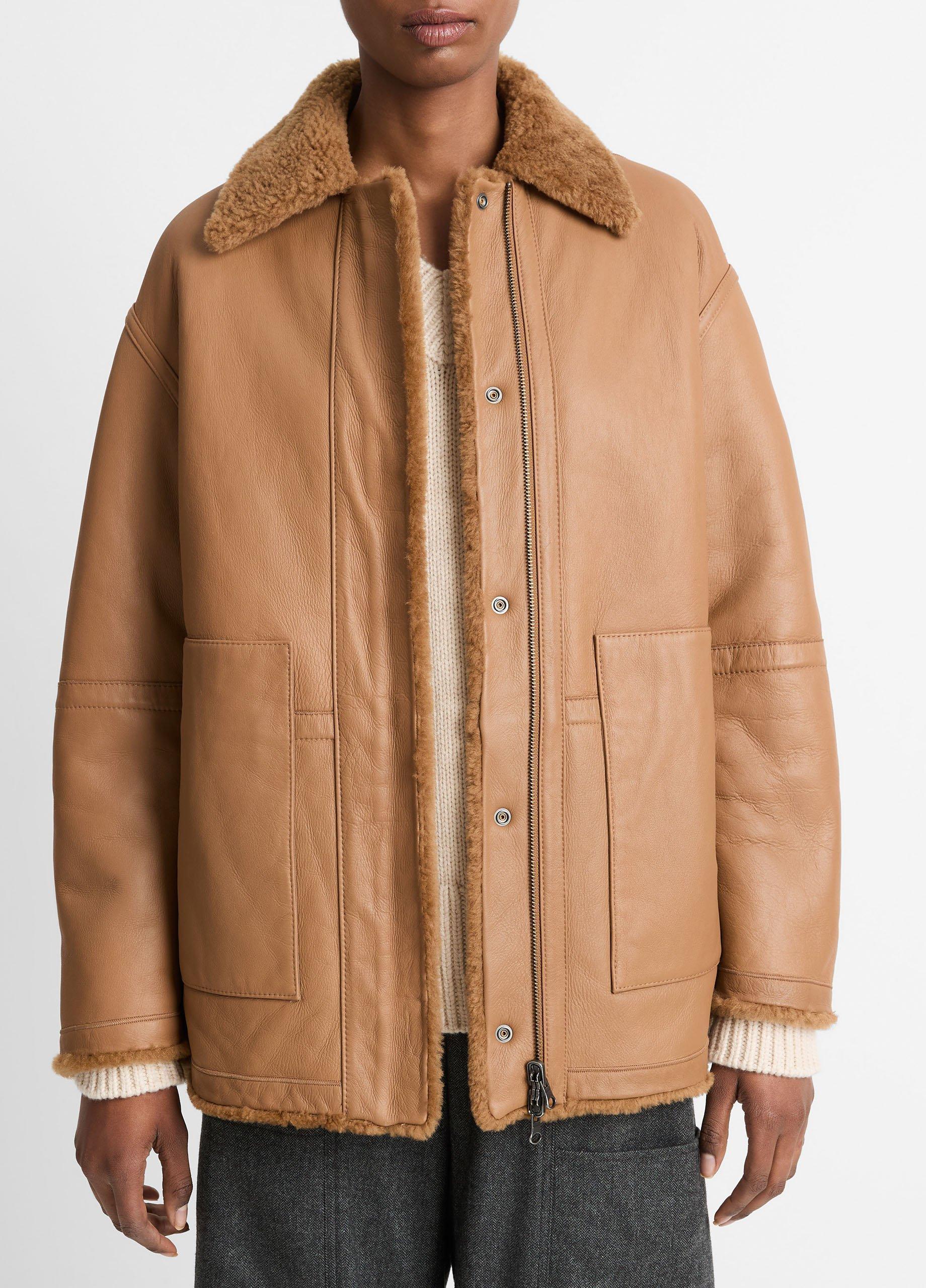 Reversible Plush Shearling Jacket Product Image