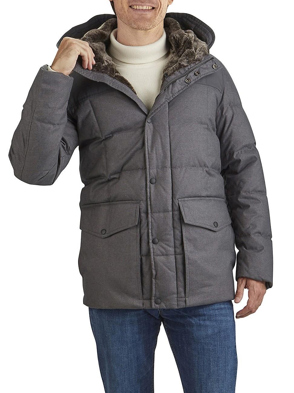 Quilted Flannel Puffer Parka Product Image