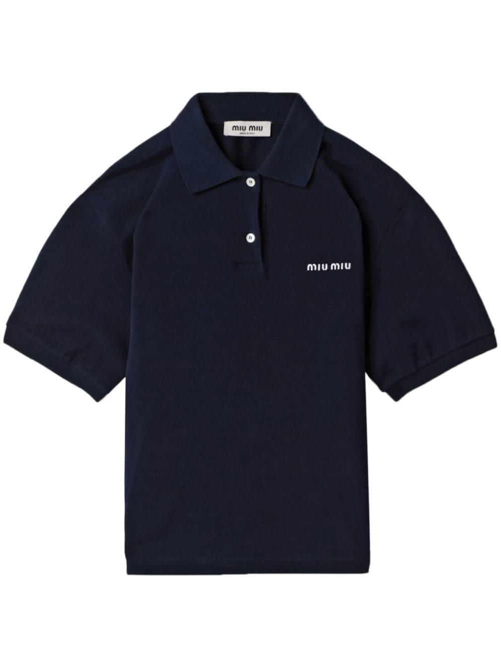 logo-embroidered polo shirt product image