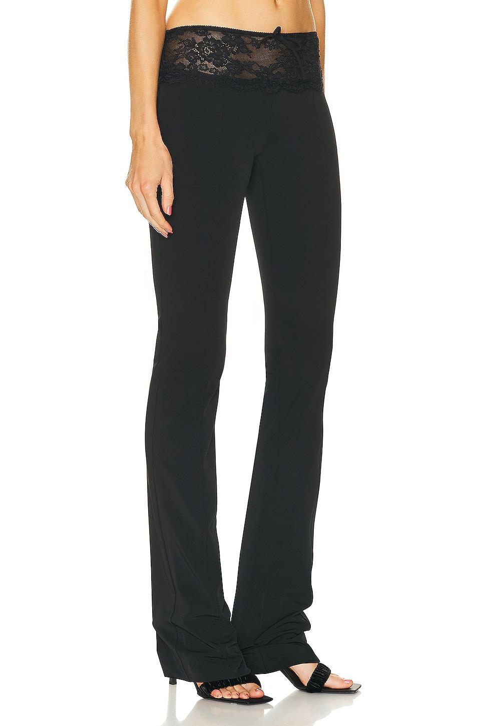 Blumarine Straight Leg Pant Black. (also in 36, 42). Product Image