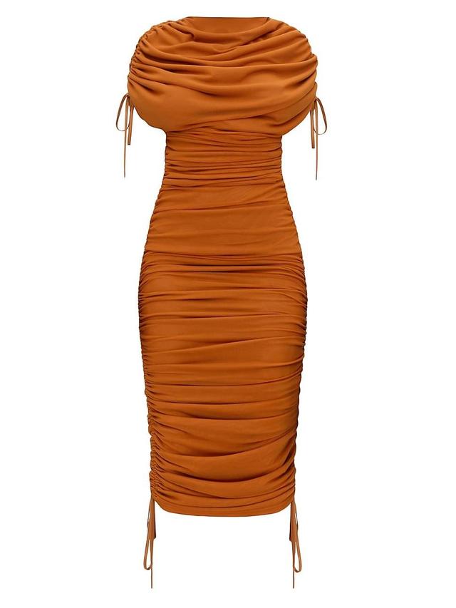 Womens Ratu Ruched Body-Con Midi-Dress Product Image