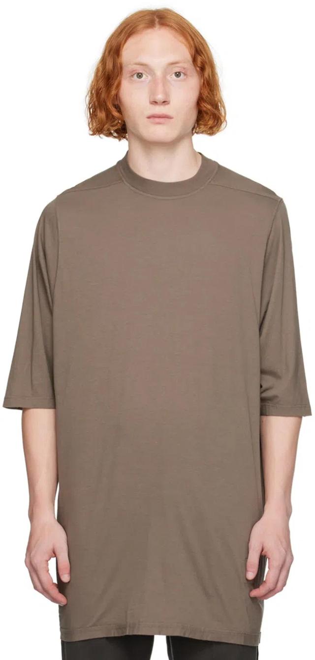 RICK OWENS DRKSHDW Jumbo Ss Cotton T-shirt In Brown Product Image