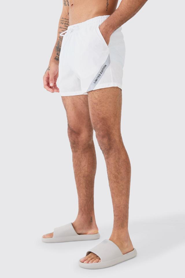 Mens Cream Short Length Ripstop Limited Edition Swim Short, Cream Product Image