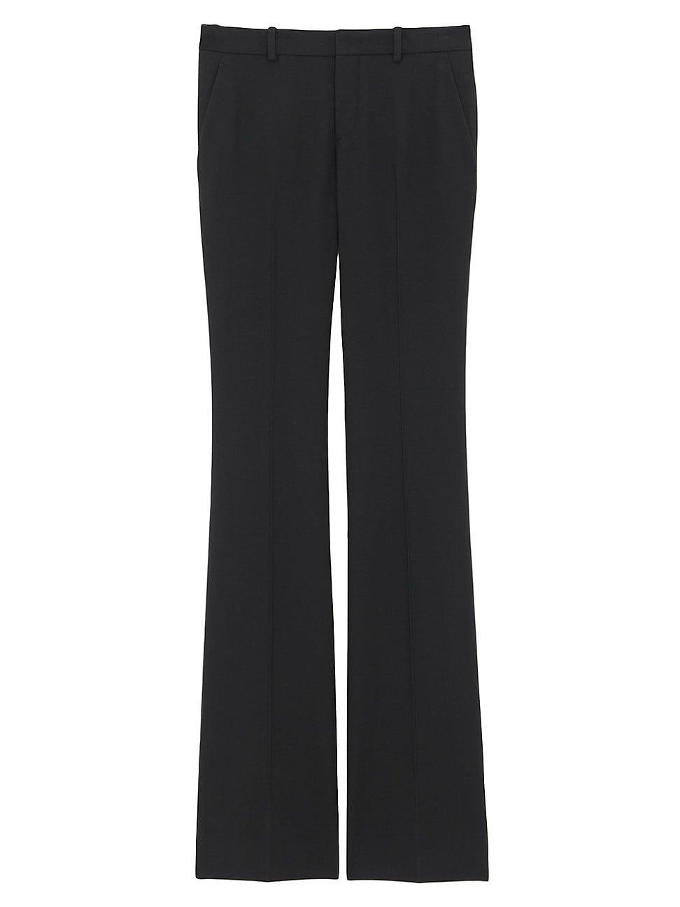 Womens Flared Pants In Wool Gabardine Product Image