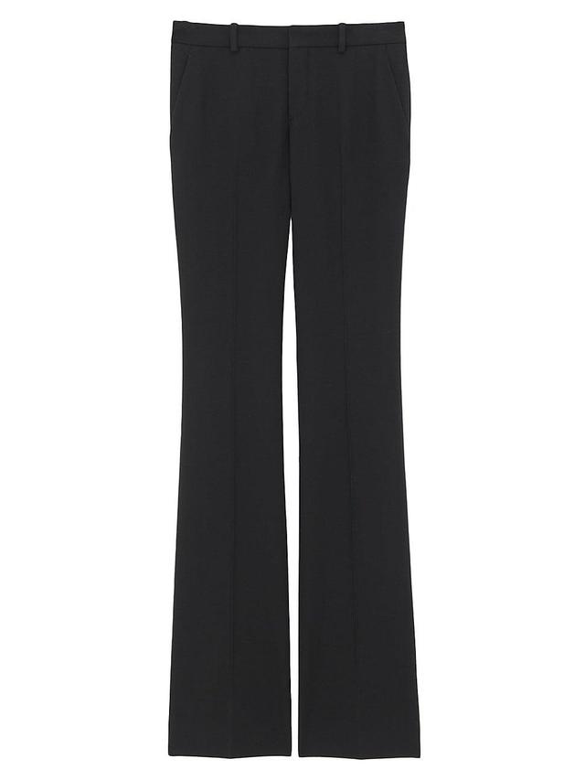 Womens Flared Pants In Wool Gabardine Product Image