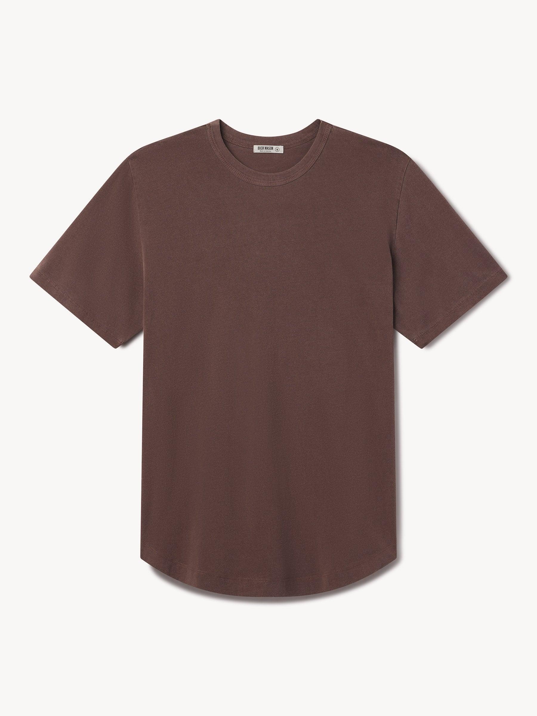 Garnet Pima Curved Hem Tee Product Image