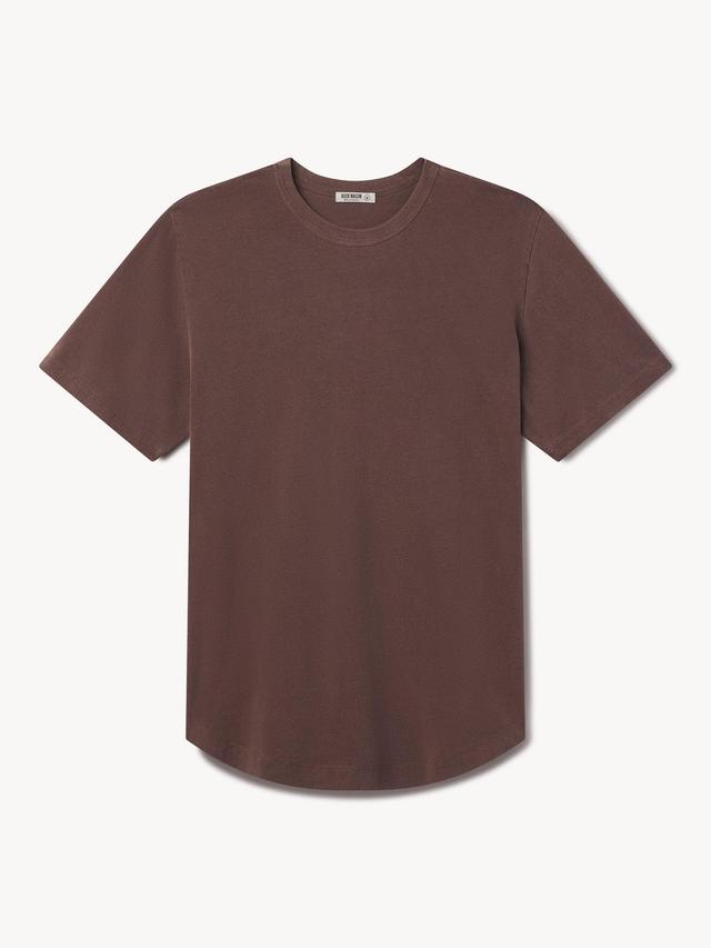 Garnet Venice Wash Pima Curved Hem Tee Product Image