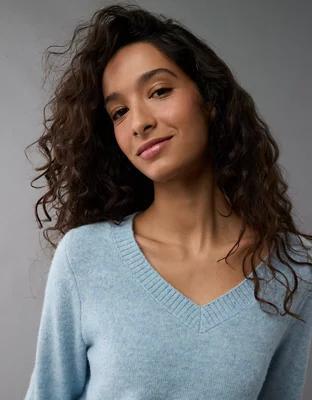 AE Whoa So Soft Shrunken V-Neck Sweater Product Image