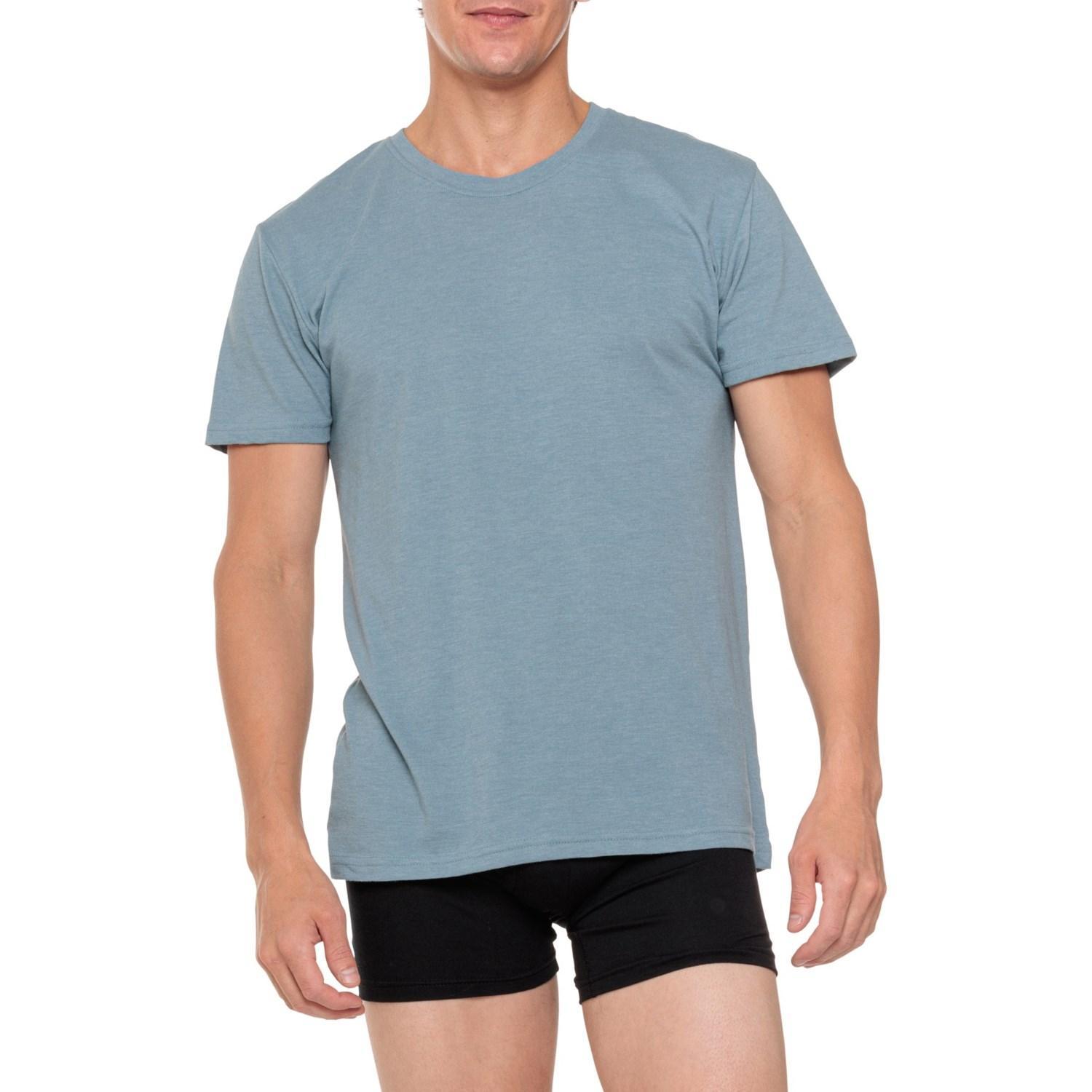 Skora Cotton-Blend Undershirts - 5-Pack, Short Sleeve Product Image