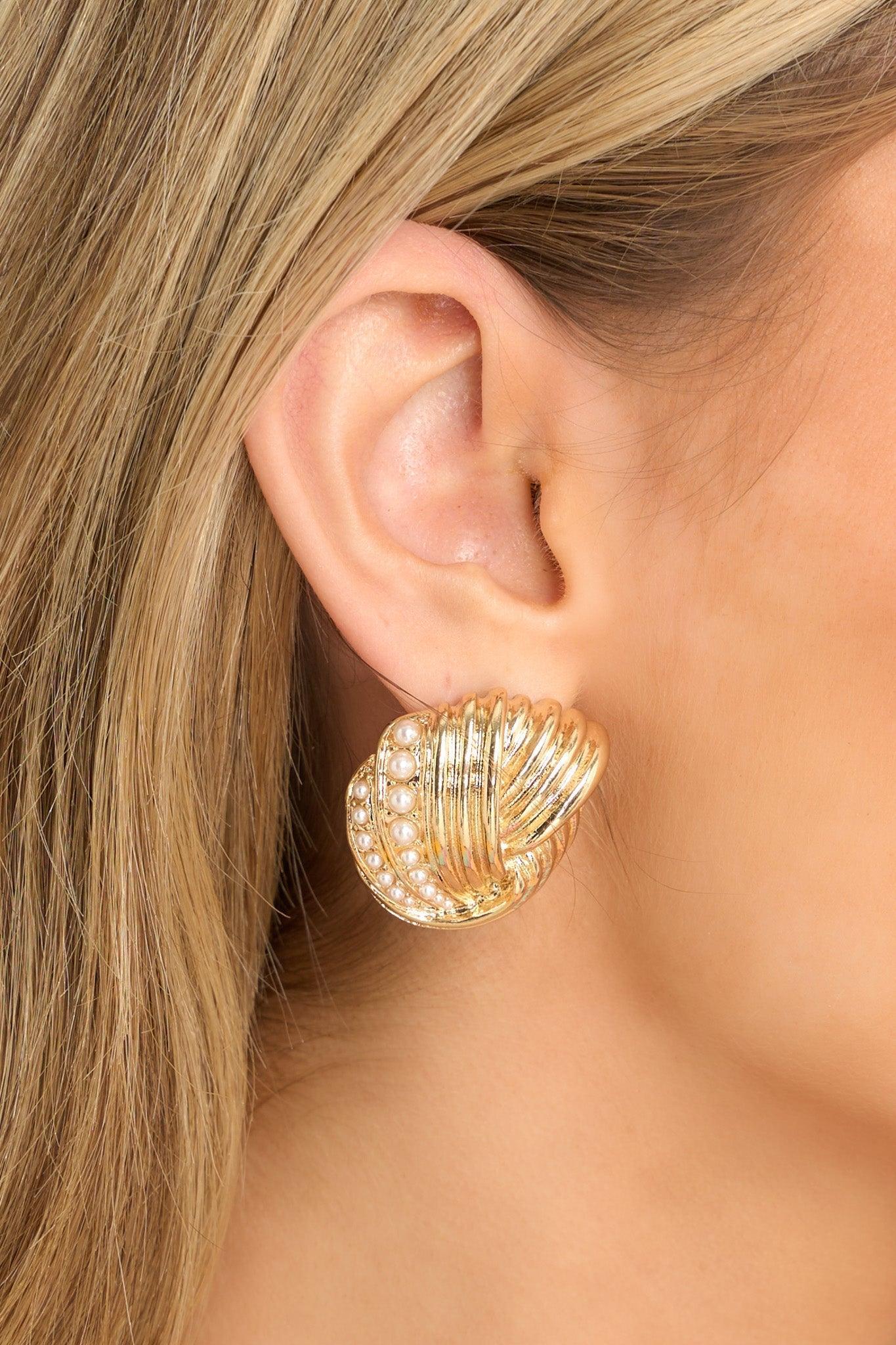 It All Works Out Gold Earrings Product Image