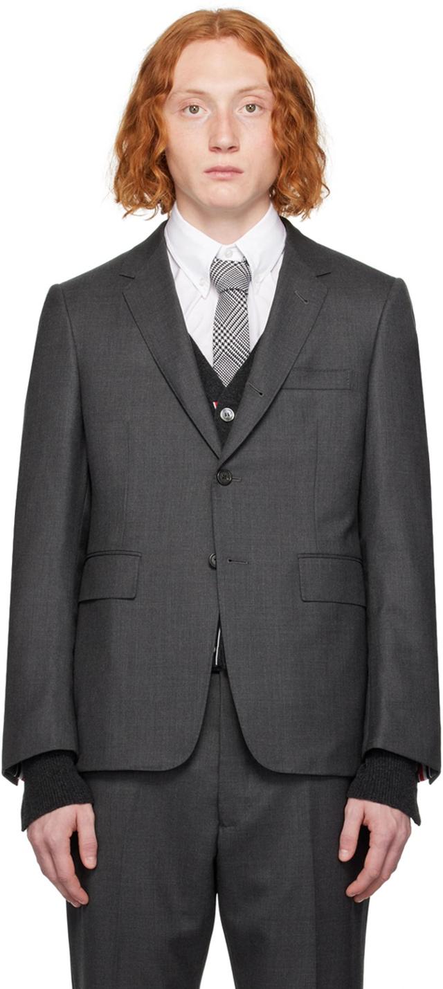 Gray Classic Sport Blazer In 025 Dark Grey Product Image