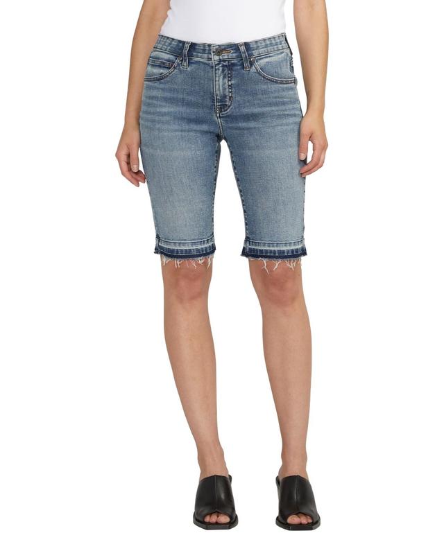 Jag Jeans Cecilia Release Hem Denim Bermuda Shorts Product Image