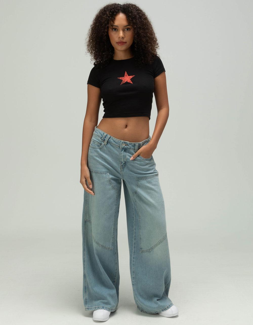 RSQ Womens Star Baby Tee Product Image