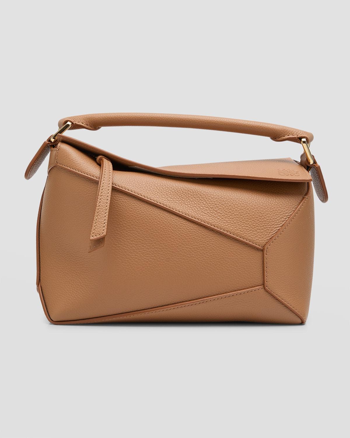 Small Puzzle Edge Leather Shoulder Bag Product Image