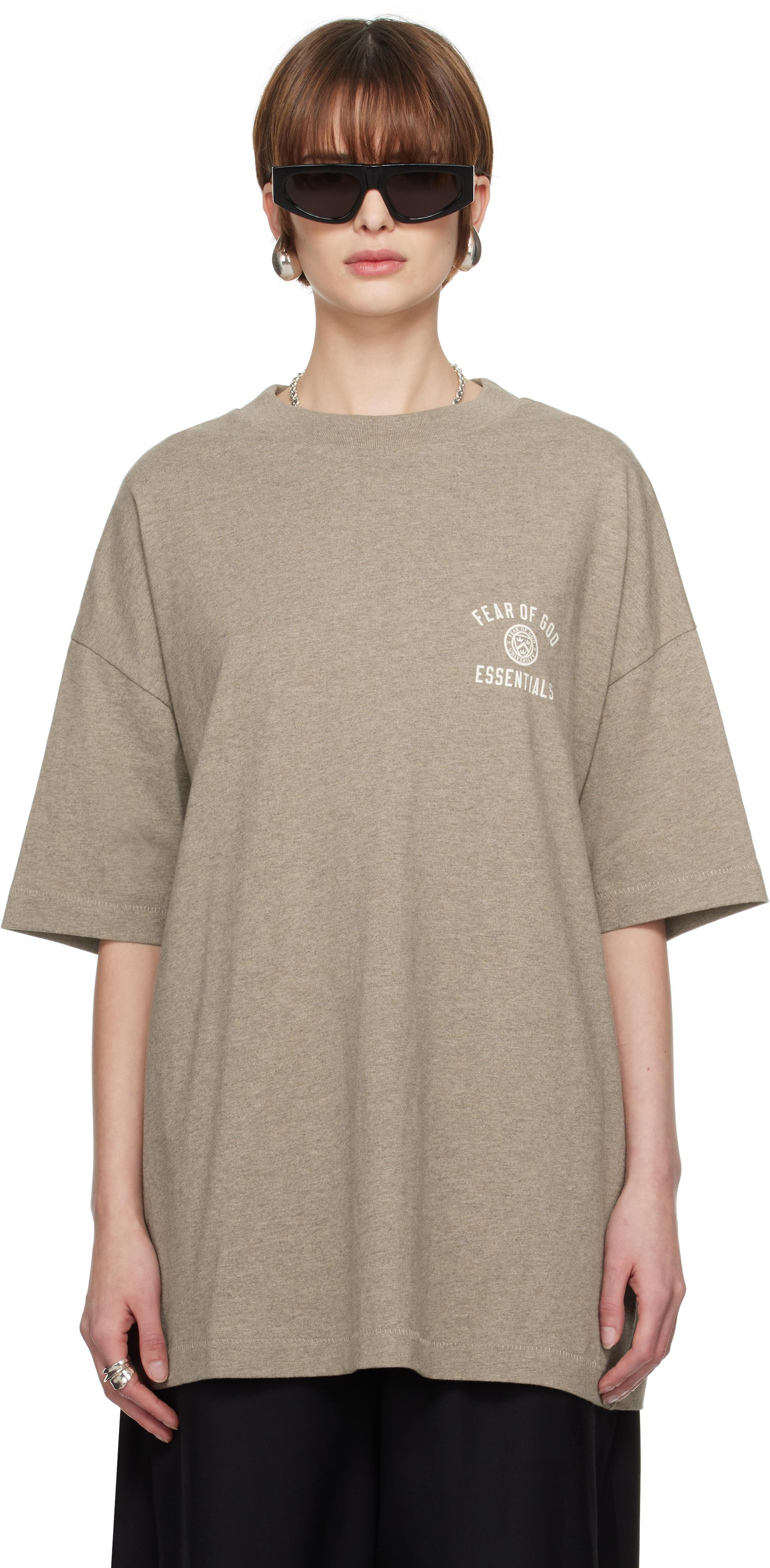 Gray Jersey Crewneck T-shirt Product Image