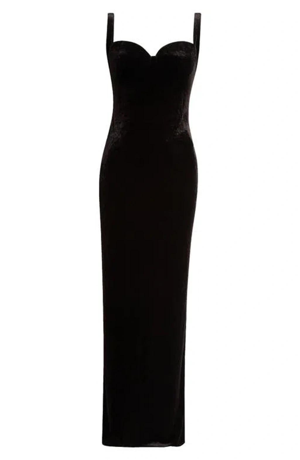 BALENCIAGA Fitted Gown In Black Product Image